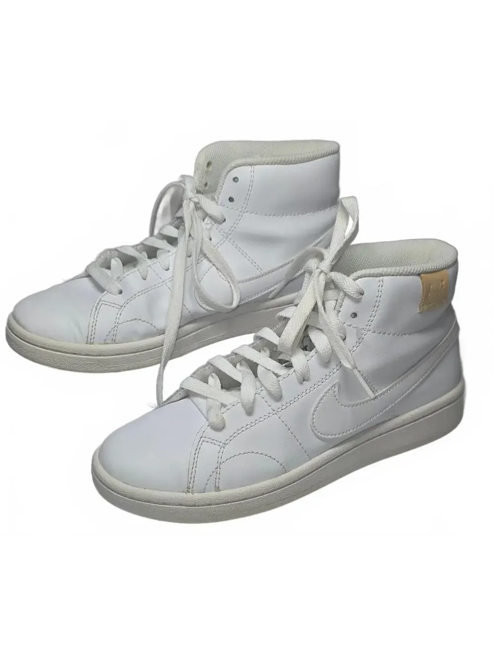 Nike White High-Top Court Royale 2 Mid Top Size US 7 Sneakers CT1725-100